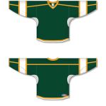 Athletic Knit H7000-439 Select Hockey Jersey - Dark Green/White/Gold - Full