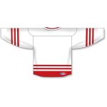 Athletic Knit H8000-209 Select Hockey Jersey - White/Red - Rear