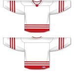 Athletic Knit H8000-209 Select Hockey Jersey - White/Red - Full