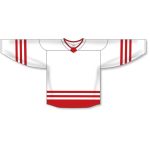 Athletic Knit H8000-209 Select Hockey Jersey - White/Red - Front