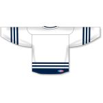 Athletic Knit H8000-217 Select Hockey Jersey - White/Navy - Rear