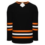 Athletic Knit H8000-223 Select Hockey Jersey - Black/Orange/White - Primary