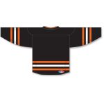 Athletic Knit H8000-223 Select Hockey Jersey - Black/Orange/White - Rear