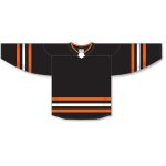 Athletic Knit H8000-223 Select Hockey Jersey - Black/Orange/White - Front