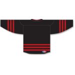 Athletic Knit H8000-249 Select Hockey Jersey - Black/Red - Rear