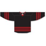 Athletic Knit H8000-249 Select Hockey Jersey - Black/Red - Front