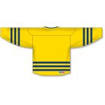 Athletic Knit H8000-257 Select Hockey Jersey - Maize/Royal - Rear