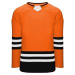 Athletic Knit H8000-330 Select Hockey Jersey - Orange/Black/White - Primary