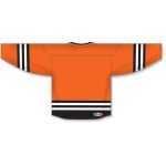 Athletic Knit H8000-330 Select Hockey Jersey - Orange/Black/White - Rear