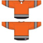 Athletic Knit H8000-330 Select Hockey Jersey - Orange/Black/White - Full