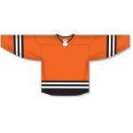 Athletic Knit H8000-330 Select Hockey Jersey - Orange/Black/White - Front