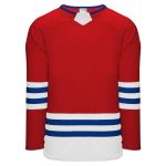 Athletic Knit H8000-344 Select Hockey Jersey - Red/White/Royal - Primary