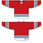Athletic Knit H8000-344 Select Hockey Jersey - Red/White/Royal - Full