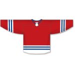 Athletic Knit H8000-344 Select Hockey Jersey - Red/White/Royal - Front
