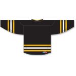Athletic Knit H8000-345 Select Hockey Jersey - Black/Tuscan Gold/White - Rear