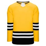 Athletic Knit H8000-346 Select Hockey Jersey - Tuscan Gold/Black/White - Primary