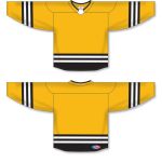 Athletic Knit H8000-346 Select Hockey Jersey - Tuscan Gold/Black/White - Full