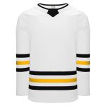 Athletic Knit H8000-353 Select Hockey Jersey - White/Black/Tuscan Gold - Primary
