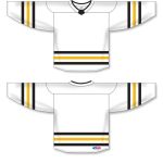 Athletic Knit H8000-353 Select Hockey Jersey - White/Black/Tuscan Gold - Full