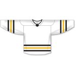Athletic Knit H8000-353 Select Hockey Jersey - White/Black/Tuscan Gold - Front