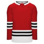 Athletic Knit H8000-414 Select Hockey Jersey - Red/White/Black - Primary