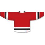 Athletic Knit H8000-414 Select Hockey Jersey - Red/White/Black - Rear