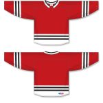 Athletic Knit H8000-414 Select Hockey Jersey - Red/White/Black - Full