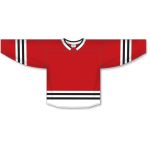 Athletic Knit H8000-414 Select Hockey Jersey - Red/White/Black - Front