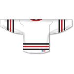 Athletic Knit H8000-415 Select Hockey Jersey - White/Black/Red - Rear