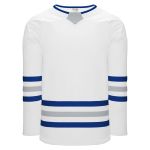 Athletic Knit H8000-455 Select Hockey Jersey - White/Royal/Grey - Primary