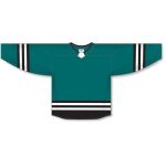 Athletic Knit H8000-457 Select Hockey Jersey - Pacific Teal/Black/White - Front
