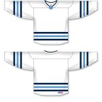 Athletic Knit H8000-474 Select Hockey Jersey - White/Navy/Sky - Full