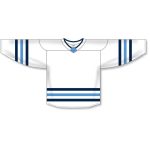Athletic Knit H8000-474 Select Hockey Jersey - White/Navy/Sky - Front