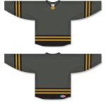 Athletic Knit H8000-748 Select Hockey Jersey - Graphite/Black/Knights Gold - Full