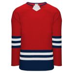 Athletic Knit H8000-762 Select Hockey Jersey - Red/Navy/White - Primary