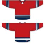 Athletic Knit H8000-762 Select Hockey Jersey - Red/Navy/White - Full