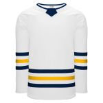 Athletic Knit H8000-767 Select Hockey Jersey - White/Navy/Tuscan Gold - Primary