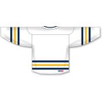 Athletic Knit H8000-767 Select Hockey Jersey - White/Navy/Tuscan Gold - Rear