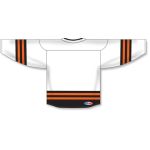 Athletic Knit H8000-833 Select Hockey Jersey - White/Black/Orange - Rear