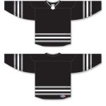 Athletic Knit H8000-918 Select Hockey Jersey - Black/Grey/White - Full