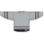 Athletic Knit H8000-973 Select Hockey Jersey - Grey/Black/White - Rear