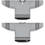 Athletic Knit H8000-973 Select Hockey Jersey - Grey/Black/White - Full