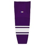 Athletic Knit HS2100-220 Lightweight Pro Hockey Socks - Purple/White - Primary