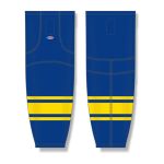 Athletic Knit HS2100-267 Lightweight Pro Hockey Socks - Royal/Maize - Front