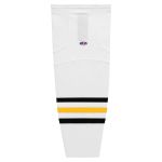 Athletic Knit HS2100-353 Lightweight Pro Hockey Socks - White/Black/Tuscan Gold - Primary