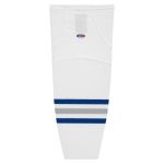Athletic Knit HS2100-455 Lightweight Pro Hockey Socks - White/Royal/Grey - Primary