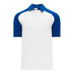 A1815 Apparel Polo Shirt - White/Royal - Front