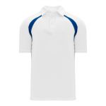 A1820 Apparel Polo Shirt - White/Royal - Front