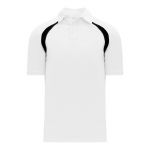 A1820 Apparel Polo Shirt - White/Black - Front