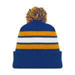 A1830 Hockey Toque - Royal/White/Gold - Front